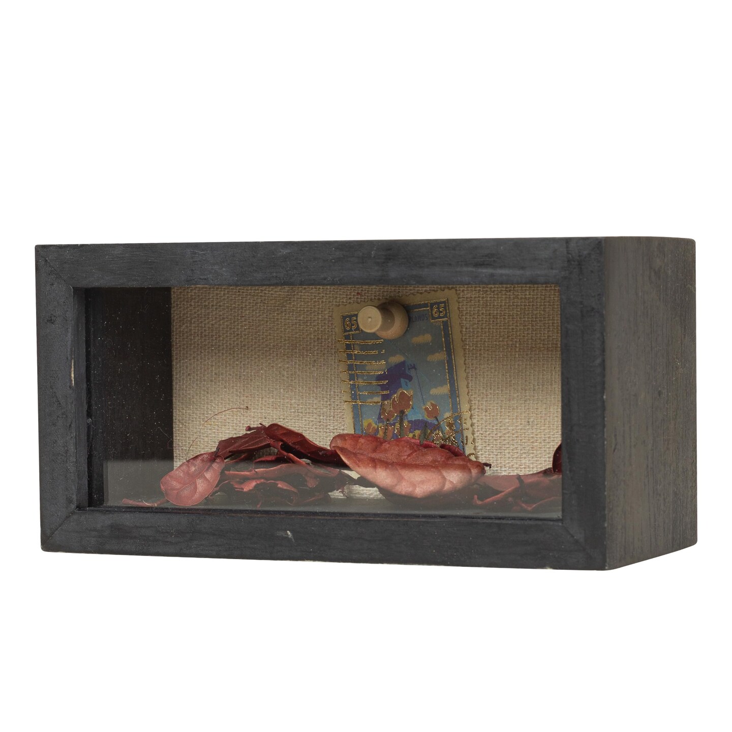 Increased Fire Shadow Box Frame 3x6 Shadow Box Display Case with Linen Back of Awards Memorabilia Flower, Pictures, Keepsakes&#x3001;Bouquet&#x3001;Medals and More Photos Memory Box Black