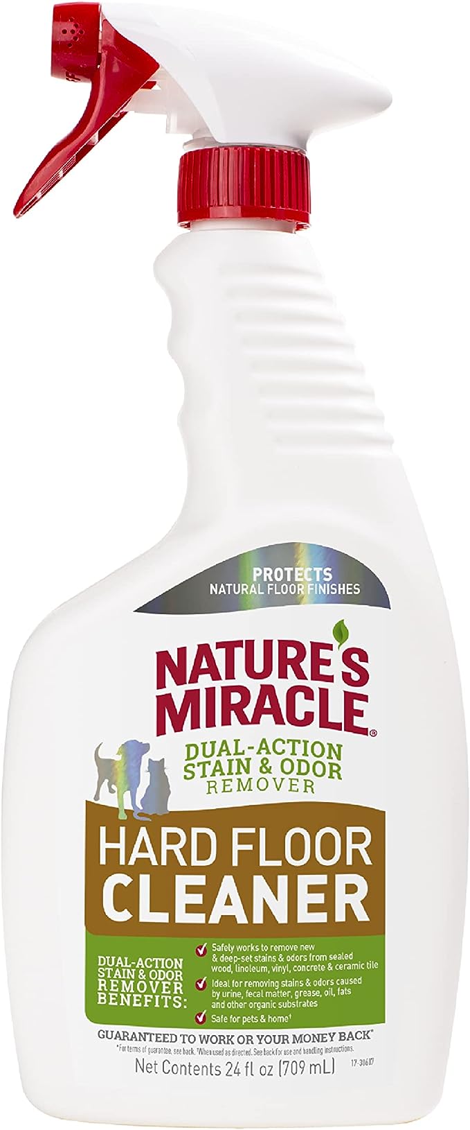 Nature s Miracle Hard Floor Cleaner Dual Action Stain Odor Remover Protects Natural Floor Finishes 24 oz Michaels