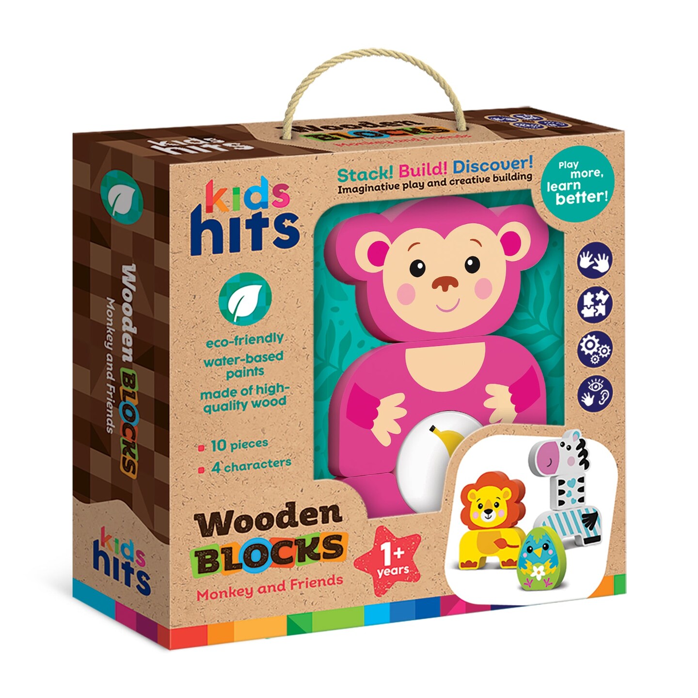 Kids Hits: Build Your Own Adventure with the Wooden Blocks Monkey and Friends!
