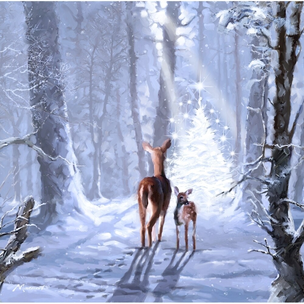 Christmas Magic Poster Print By The Macneil Studio (12 X 12)
