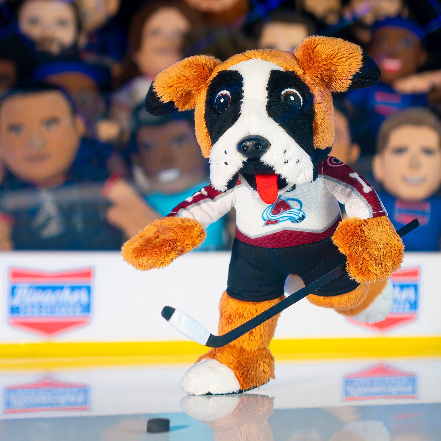 Bleacher Creatures Colorado Avalanche Bernie 10&#x22; Mascot Plush Figure (White Road Uniform)