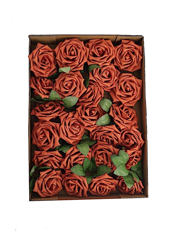 5-Inch Artificial FOAM ROSES FLOWERS Stems
