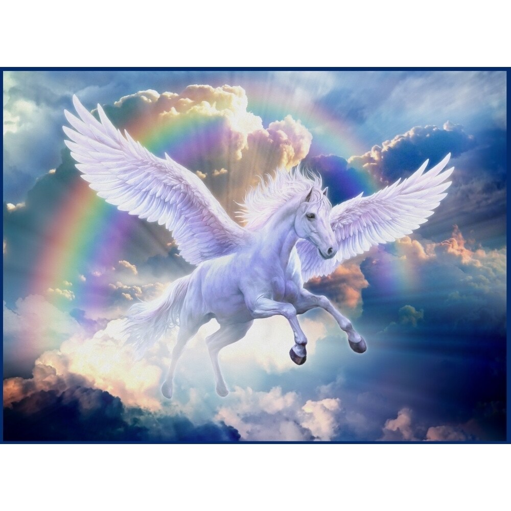 Rainbow Pegasus Poster Print By Jan Patrick