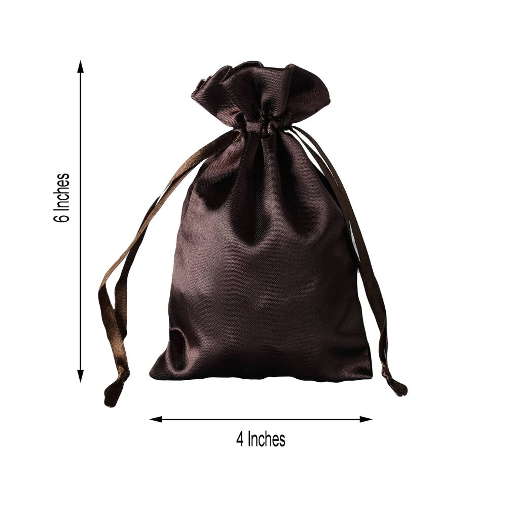 60 pcs 4x6 Satin Favor Drawstring Bags