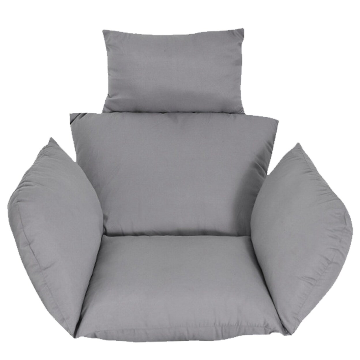 Egg Chair Cushion Hanging Basket Seat Cushion Thicken Soft Egg Swing Chair Pad Hanging Egg Chair Cushion With Headrest