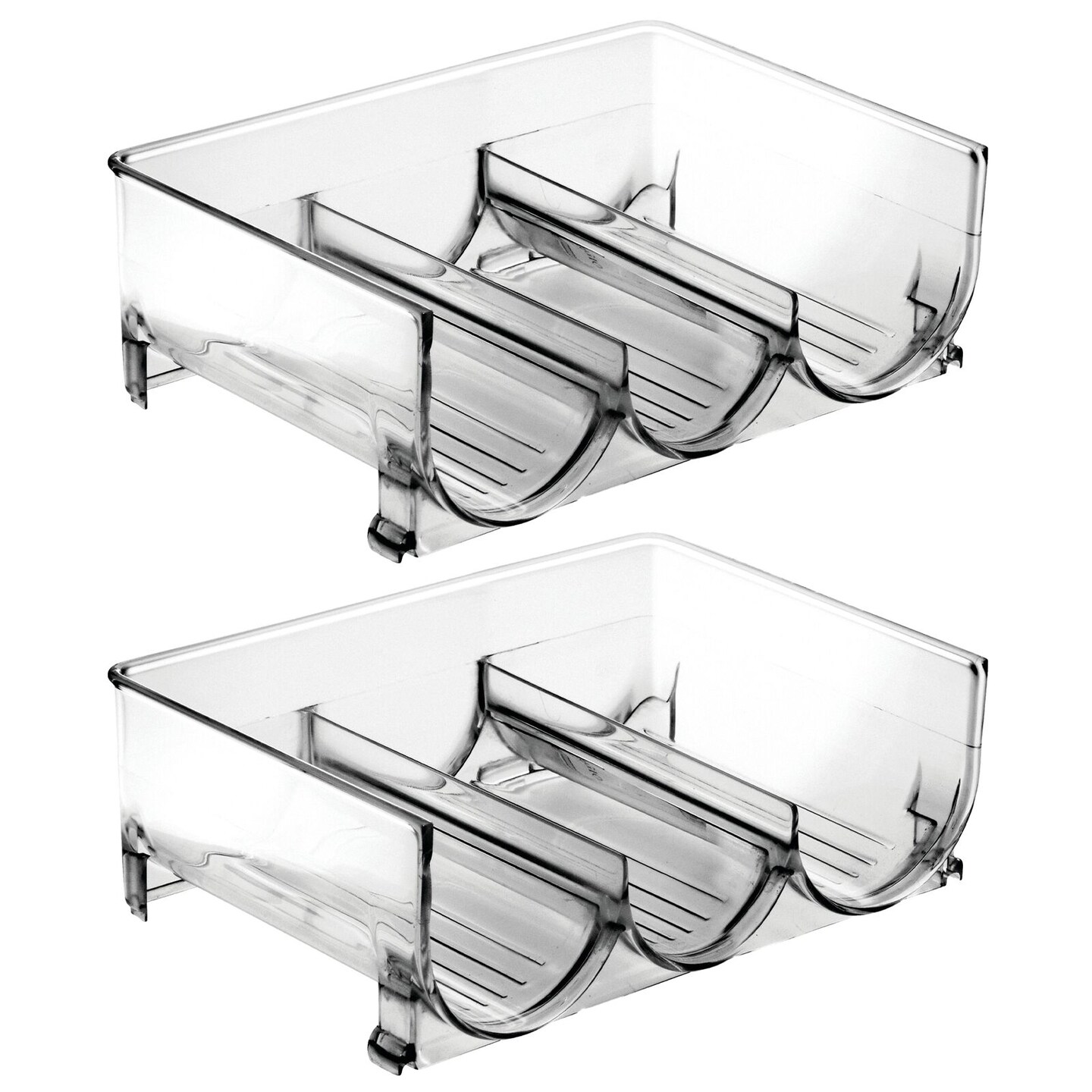 Plastic Free-Standing Stacking 3 Bottle Storage Rack