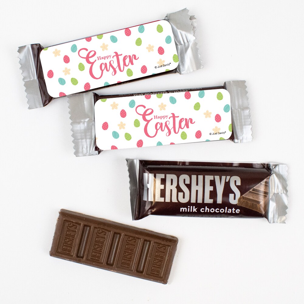 44 Pcs Bulk Easter Candy Hershey&#x27;s Snack Size Chocolate Bar Party Favors (19.8 oz, Approx. 44 Pcs) - Colorful Eggs