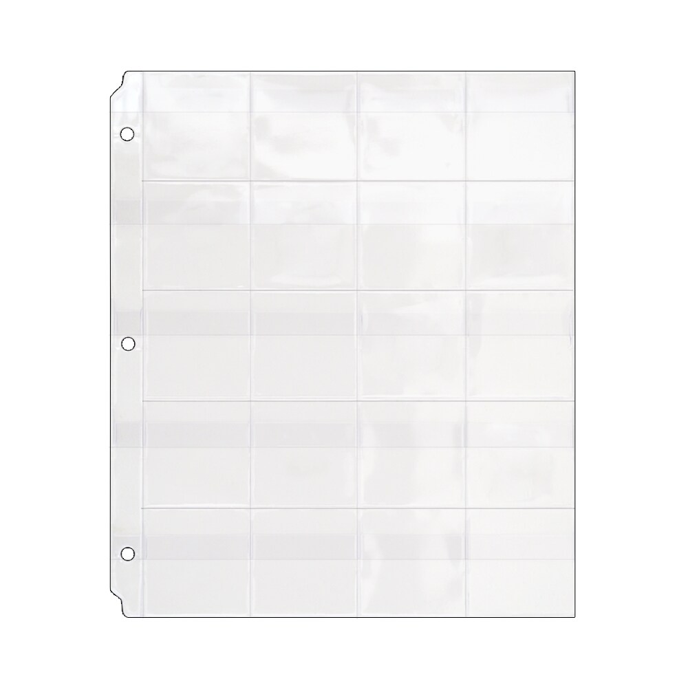 20 Pocket Binder Page with Flaps - For Crafts, Sewing, Quilting, Embroidery