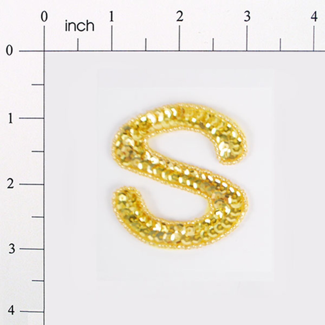 Letter S Sequin Applique/Patch, Color: Gold | Michaels