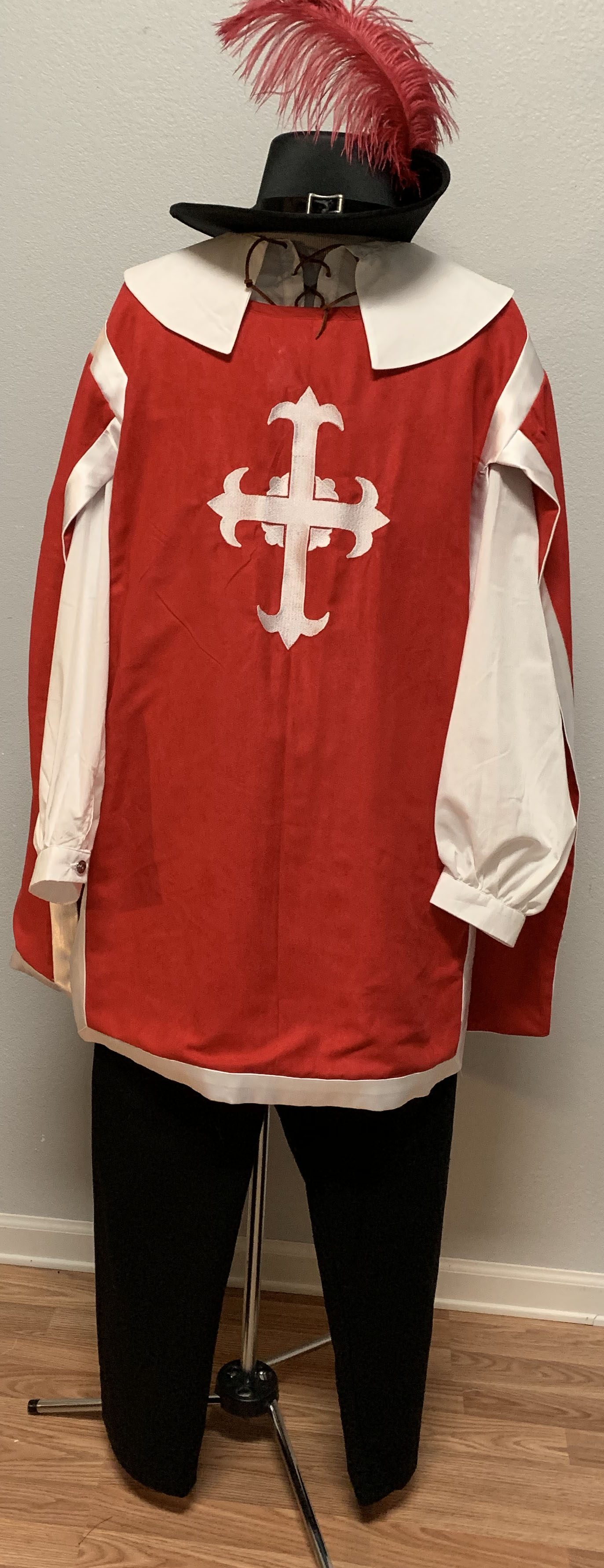 Musketeer Costume Renaissance Festival Men's Cape Cavalier Shirt Pants product 4