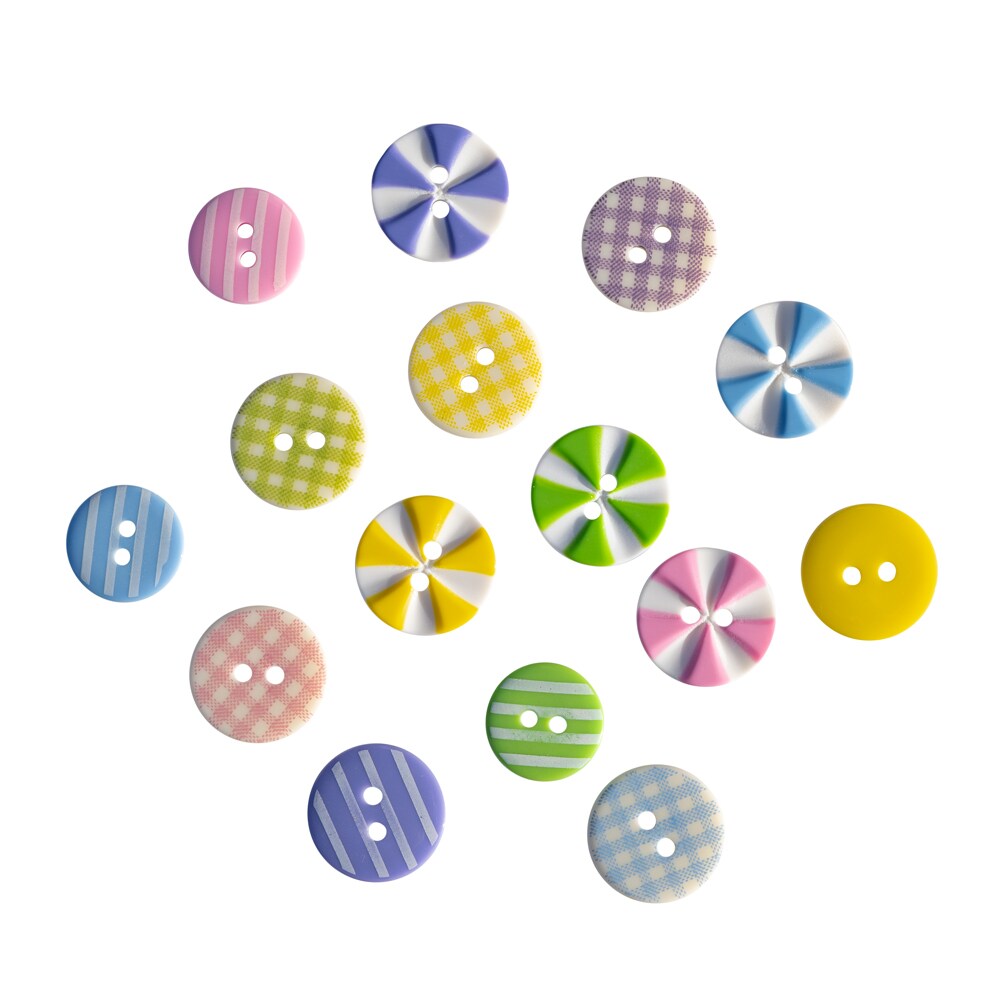 Buttons Galore and More Craft & Sewing Buttons - Spring Carnival - 45 Buttons