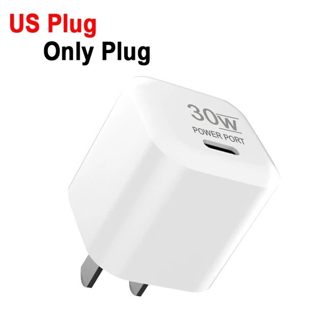 Home Power Adapter PD | 30W Fast Charger | Supercharge Your Devices with Ultra-Fast Power Port | High-Speed &#x26; Reliable Charging for iPhone, Samsung &#x26; More | Compact &#x26; Efficient Design