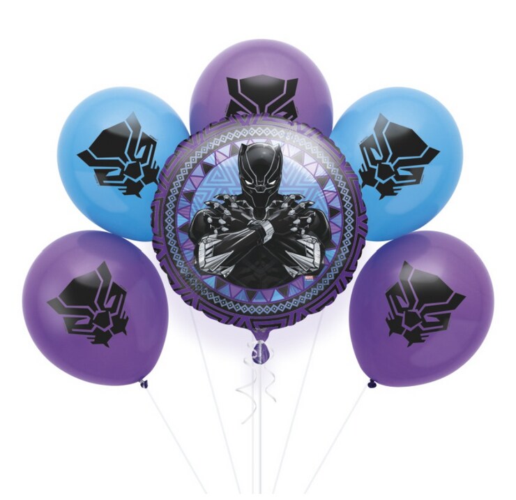 Black Panther Foil &#x26; Latex Balloon Kit, 6pc