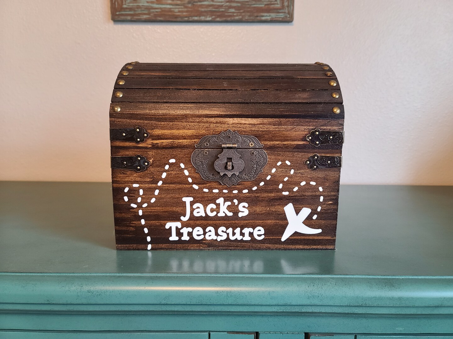 Wooden treasure chest, pirate gift for kids, personalized keepsake gift ...