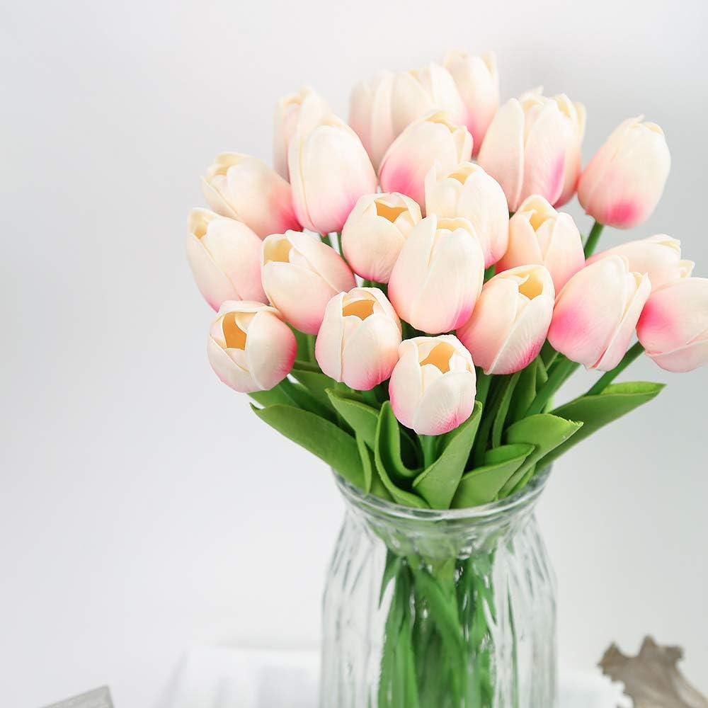 24 Pcs Real Touch Artificial Tulips for All Occasions