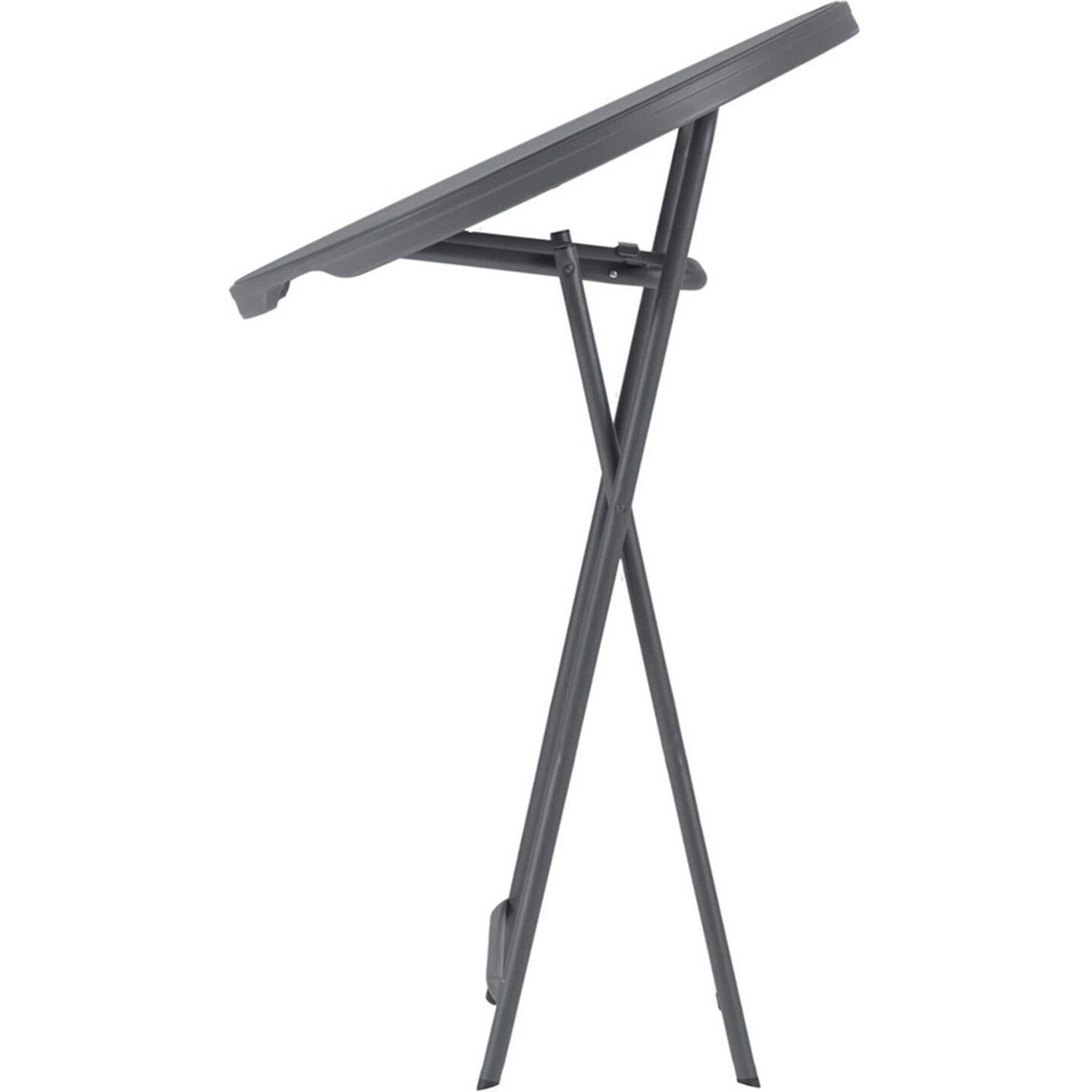 Cosco Zown Commercial Cocktail Folding Table, 32&#x22; Diameter, 43.62&#x22; Height, Gray