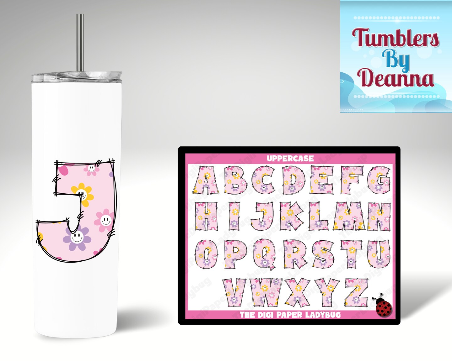 Bumblebees Initial Tumbler | MakerPlace by Michaels