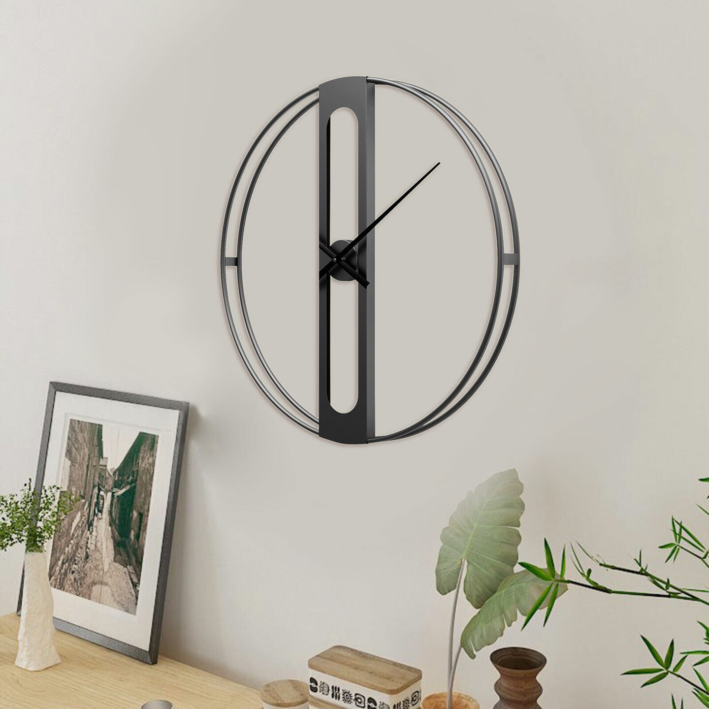 Kitcheniva Minimalist Large Metal Wall Clock