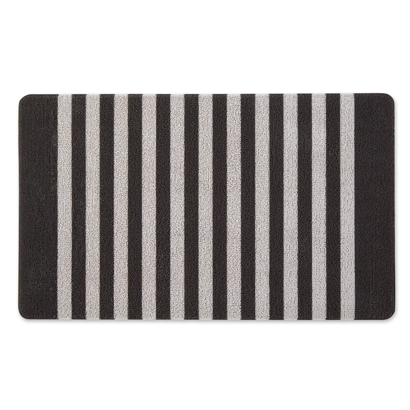 Contemporary Home Living Striped Tufted Rectangular Doormat - 17.75&#x22; x 29.5&#x22;