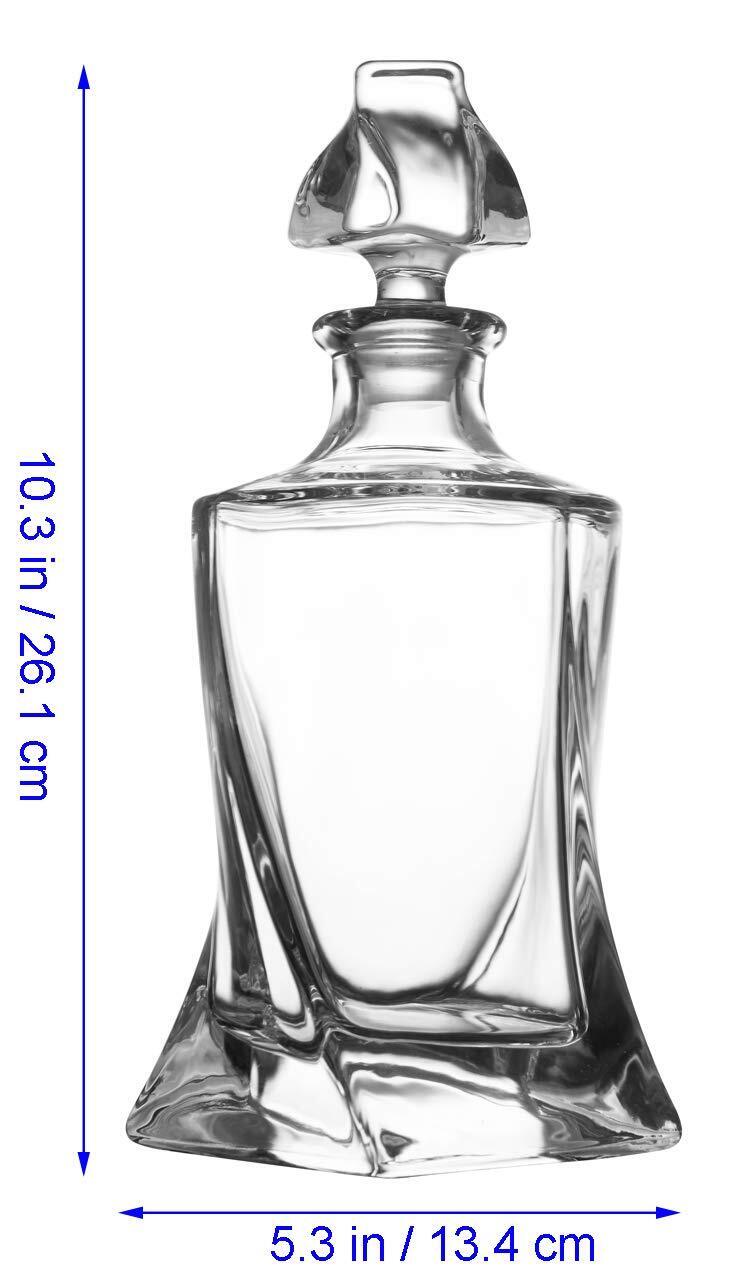 Glass Whisky Decanter with Stopper Lid