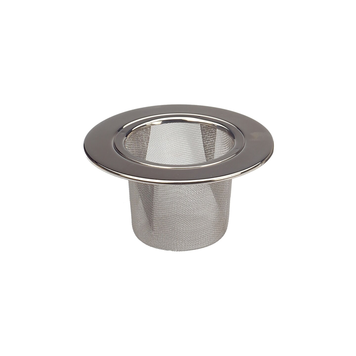 Contemporary Home Living Stainless Steel Large Rim Tea Strainer - 3.75&#x201D; - Silver
