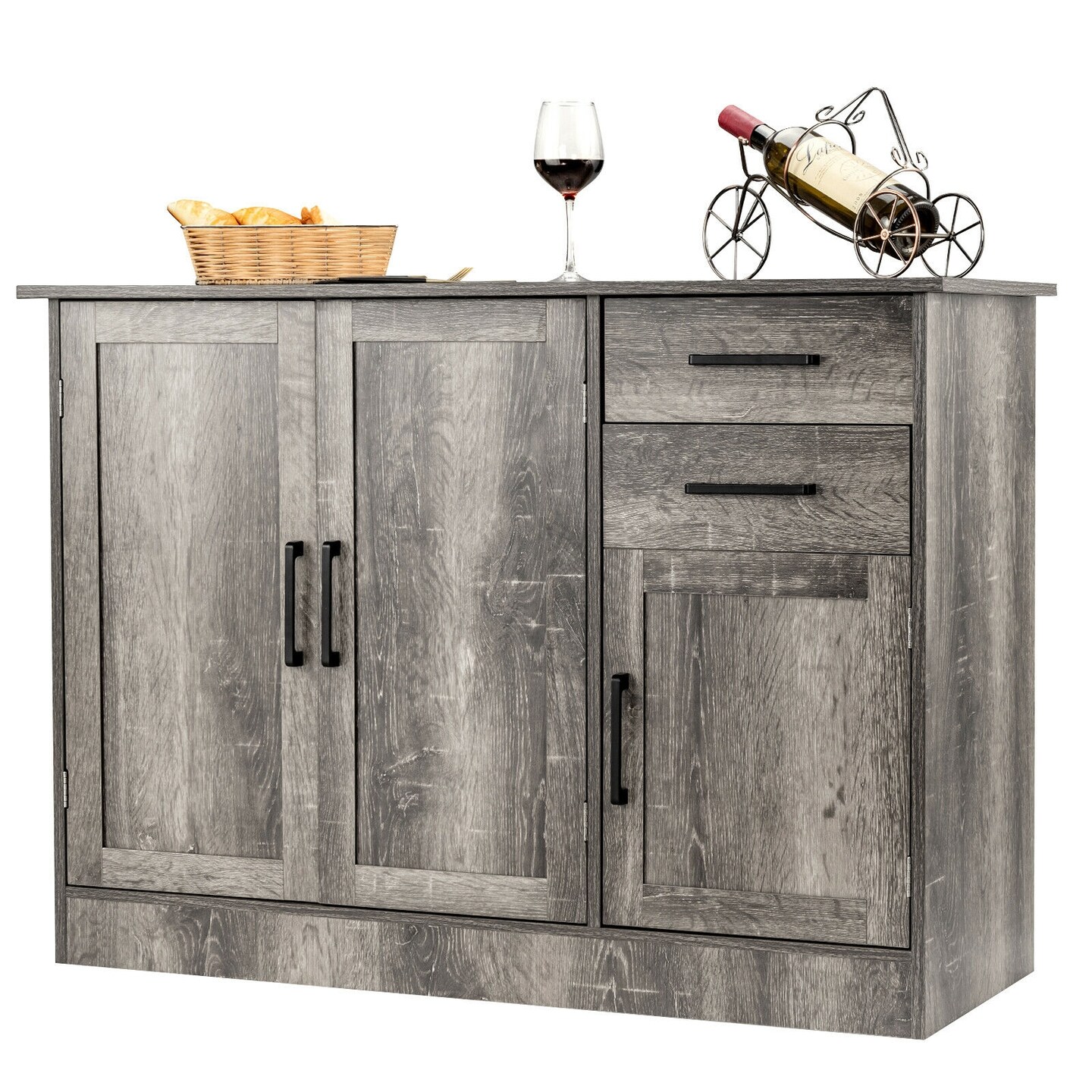 Buffet Storage Cabinet Kitchen Sideboard with 2 Drawers