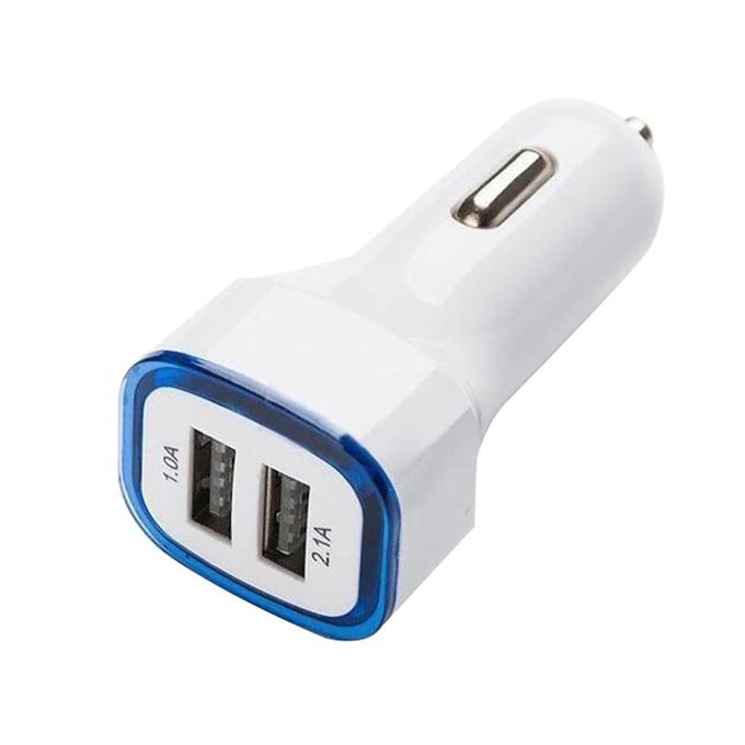 Premium Metal Car Charger | Dual USB 1A &#x26; 2.1A | Fast Charging Adapter for iPhone, Samsung &#x26; More | Quantum Vortex Cigarette Lighter Charger