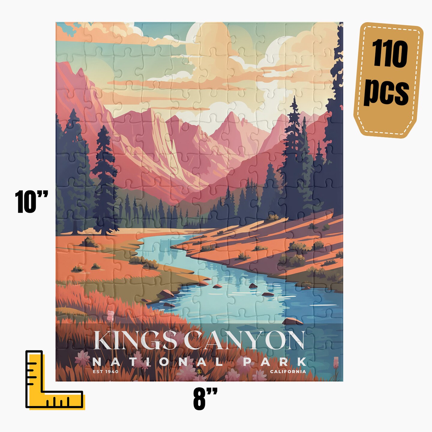Kings Canyon National Park Jigsaw Puzzle, Family Game, Holiday Gift | S5 product 2