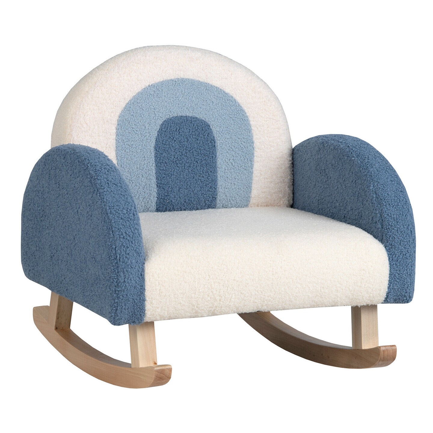 Kids Rocking Chair Children Velvet Upholstered Sofa with Solid Wood Legs Michaels