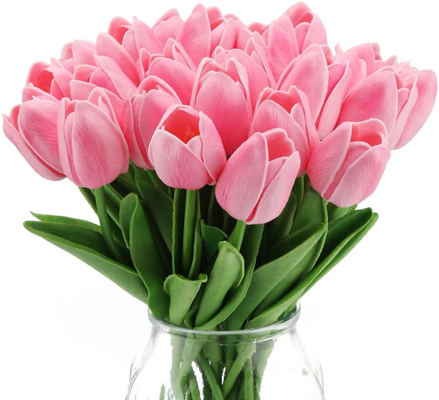 24 Pcs Real Touch Artificial Tulips for All Occasions