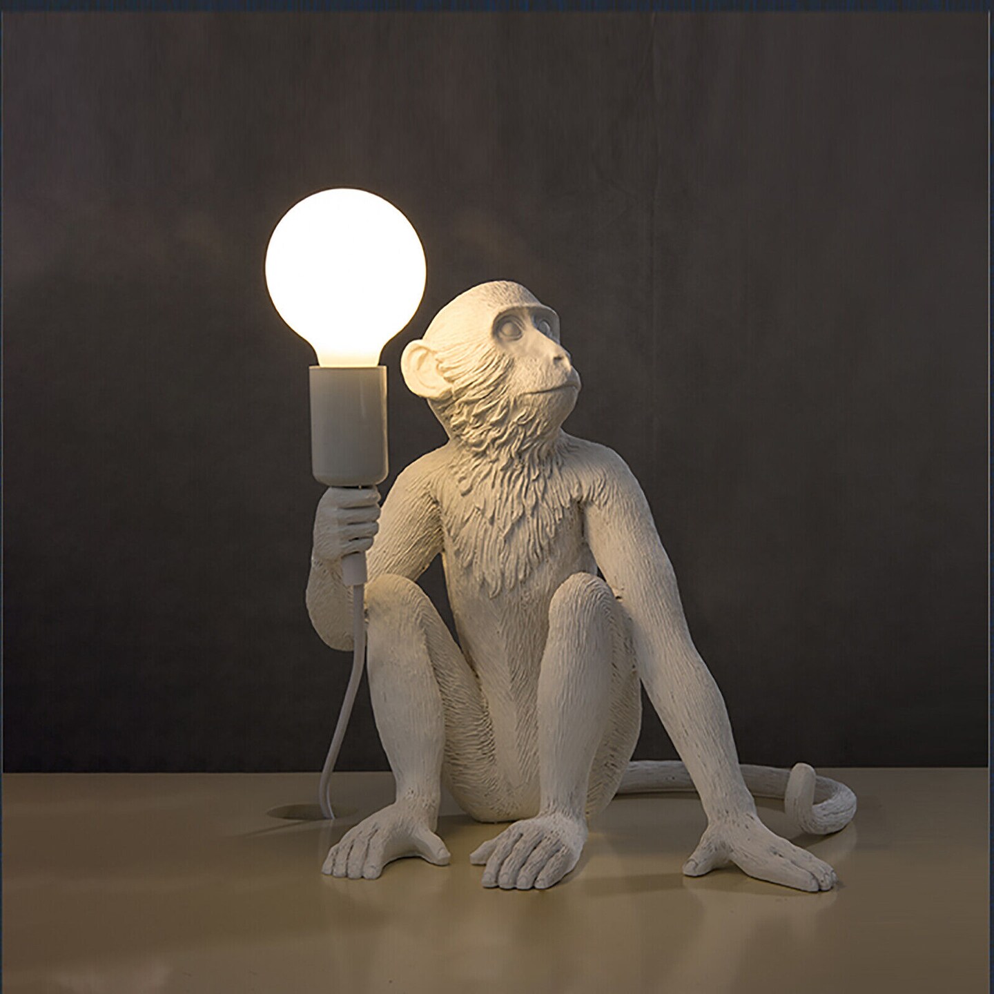 Kitcheniva Monkey Table Light Resin Desk Accent Lamp