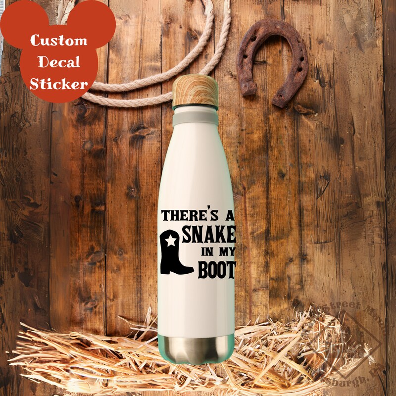 Snake Inside Boot There's A Snake In My Boot Decal Sticker | MakerPlace by Michaels