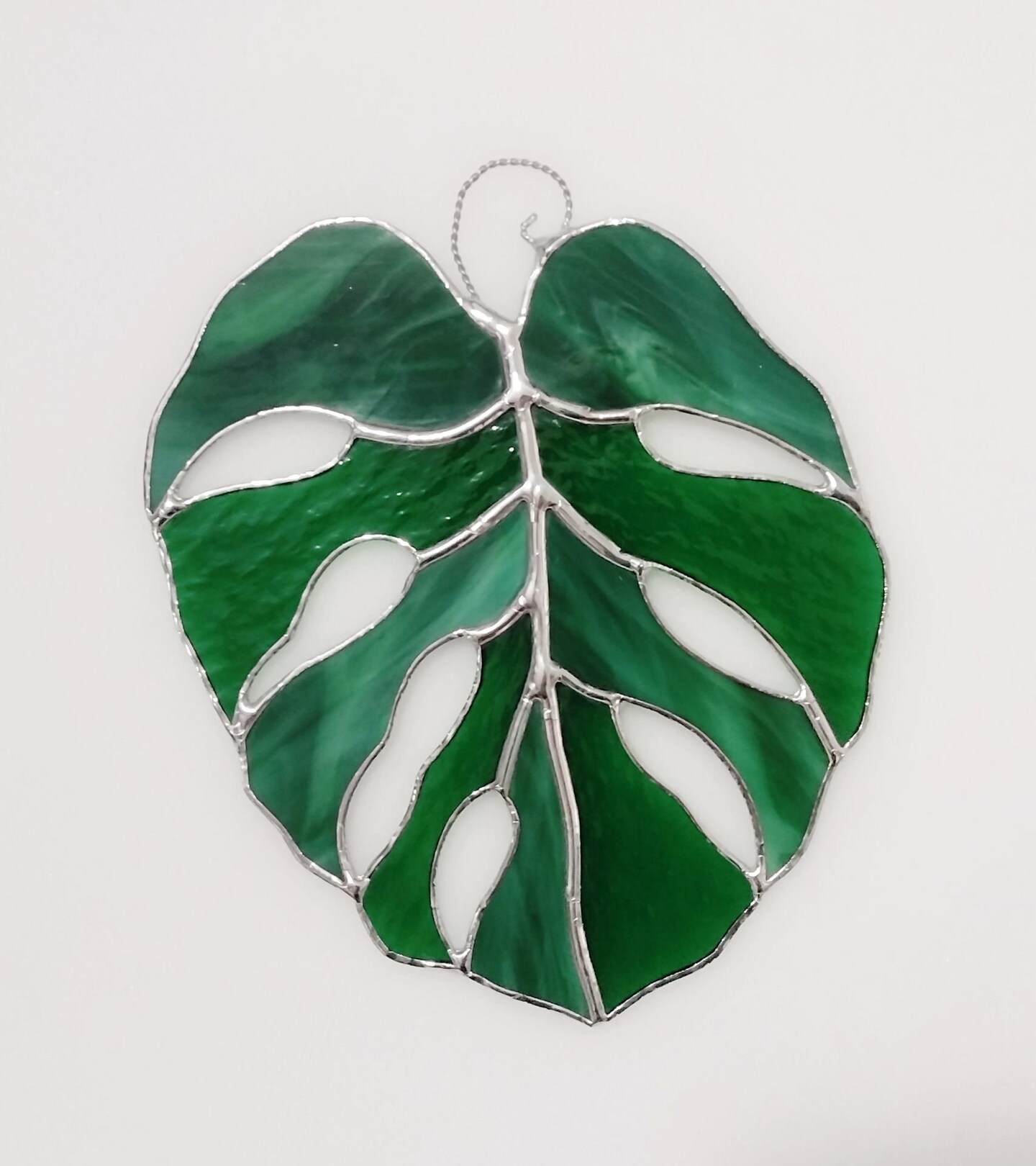 Textured Monstera good Leaf Suncatcher