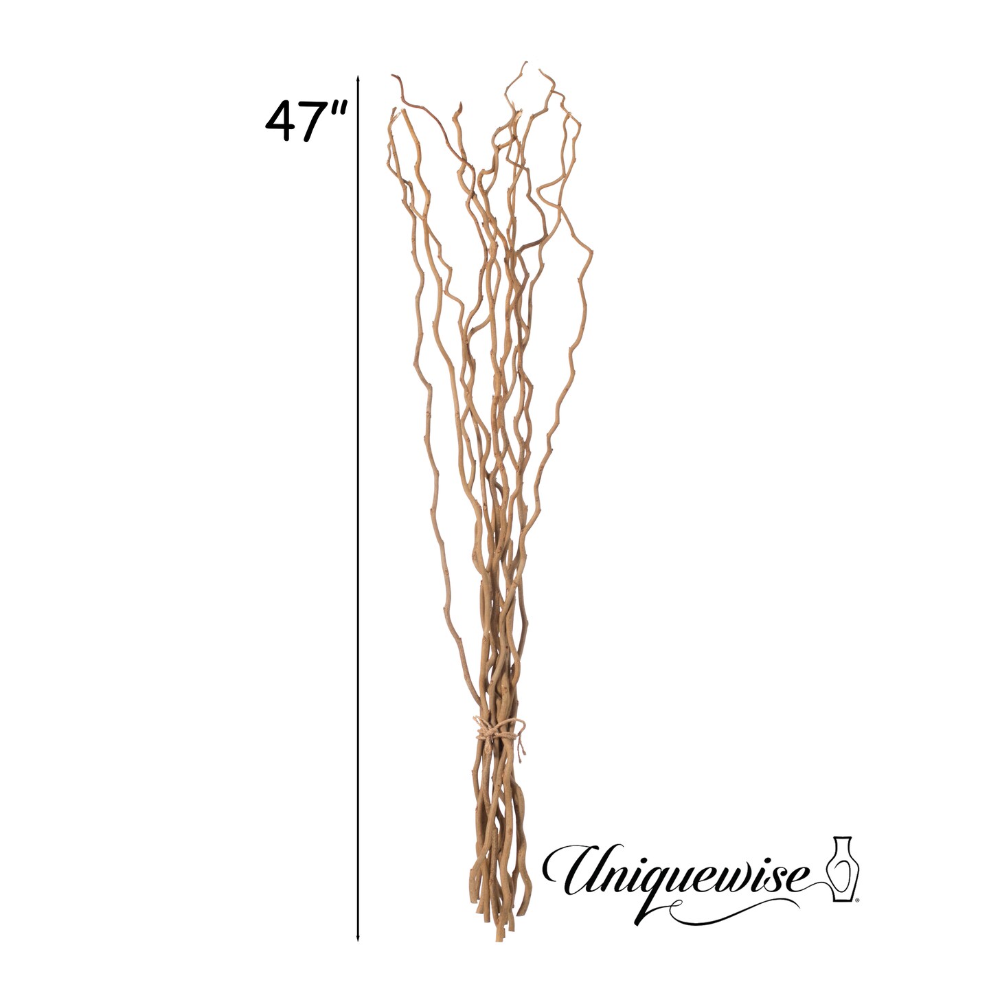 Uniquewise 12 pcs Brown Natural Decorative Dry Branches Authentic Mulberry Sticks, Home Decoration and Wedding Craft 47 in, DIY Greenery Plants Craft Vases fillers Garden Hotel Farmhouse Decor