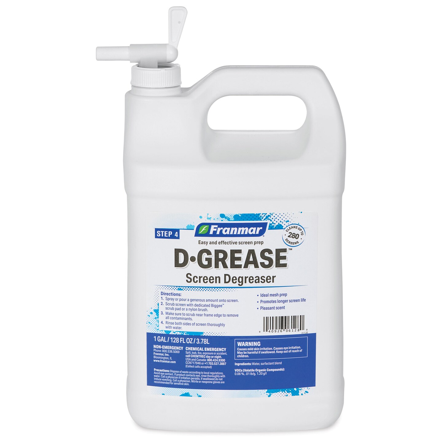 Franmar D-GREASE Screen Degreaser - Gallon