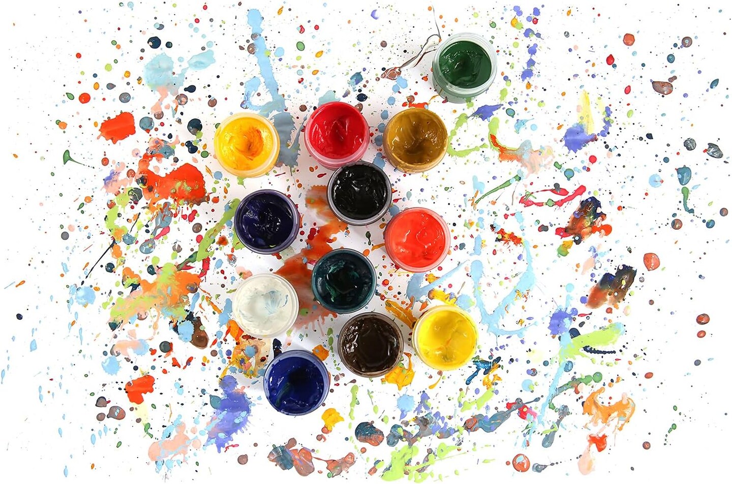 30 Plastic Mini Containers with Lids, 1oz, Craft Storage Containers for Beads, Glitter, Slime, Paint Pots or Seed Storage, Small Clear Empty Cups with Lids (30 Pack)