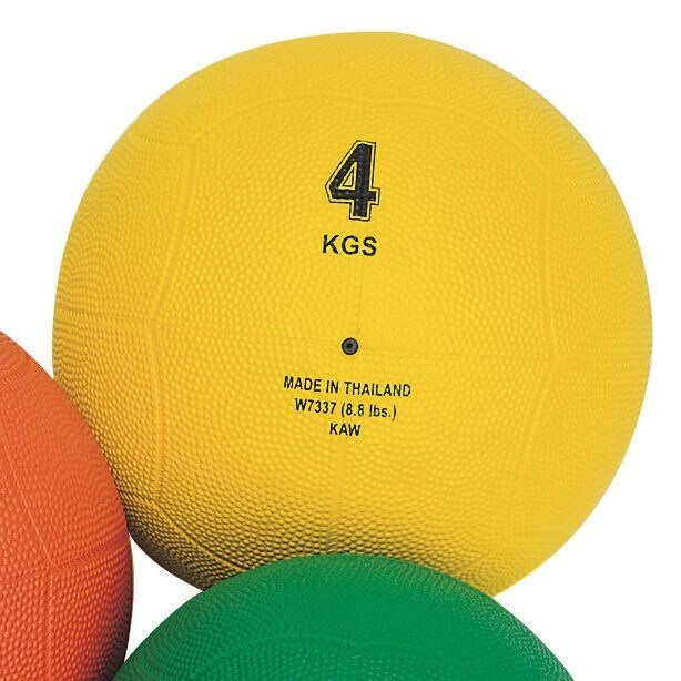 Rubber Medicine Ball, 8.8-lbs.