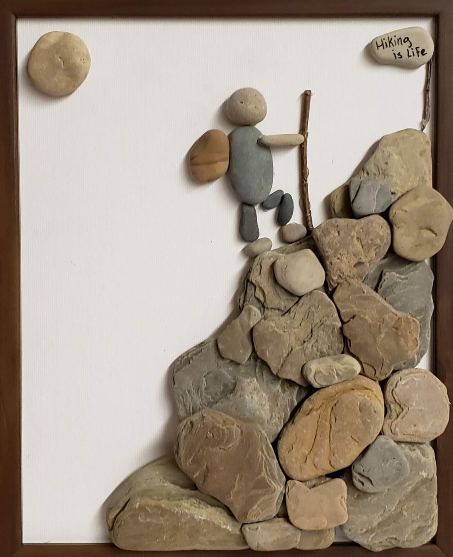 Personalized Hiking Rock Art Home Decor