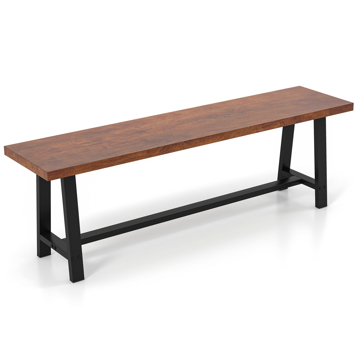 40 Inch Dining Bench 2 Person Entryway Shoe Bench With Metal Frame-40 Inches