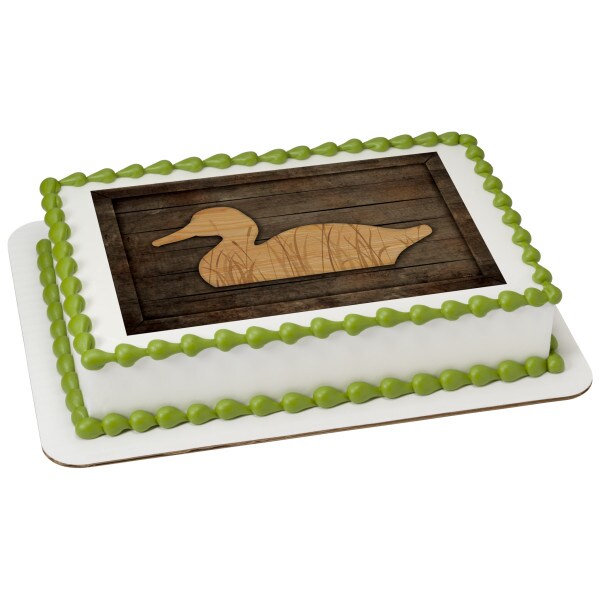 Vintage Duck Edible Cake Topper Image 1/4 sheet