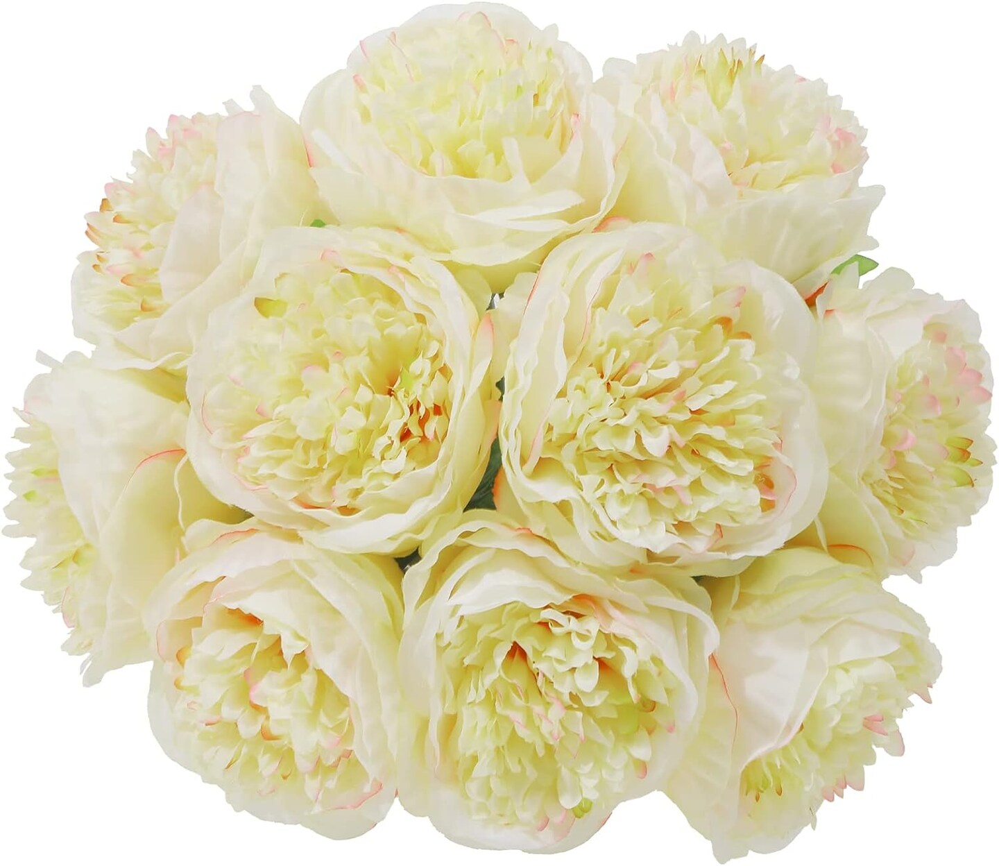 10Heads Artificial Peony Silk Flowers for Home, Wedding, and Party Decor
