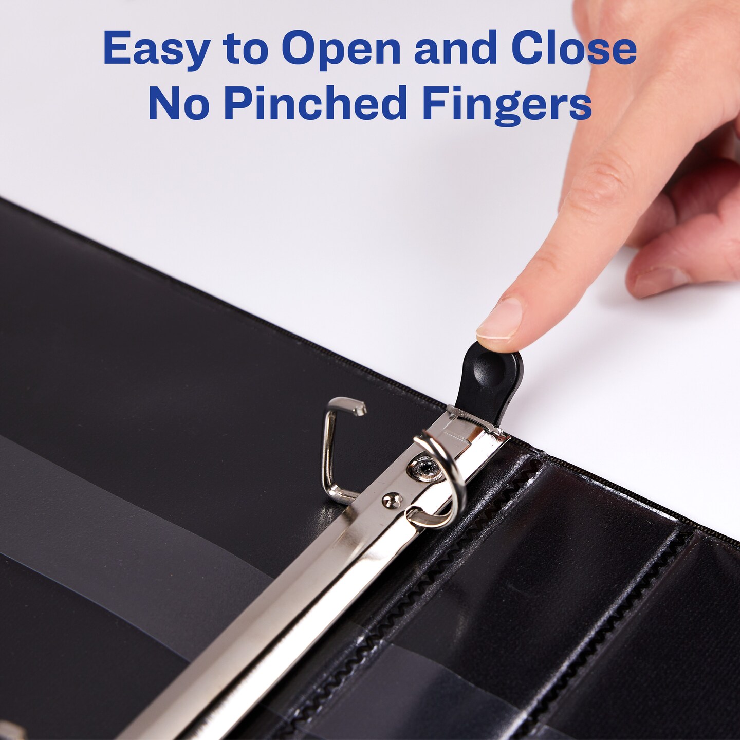 Avery Heavy-Duty Framed View 3-Ring Binder, 2" EZD Rings, 1 Navy Blue Binder (68033)