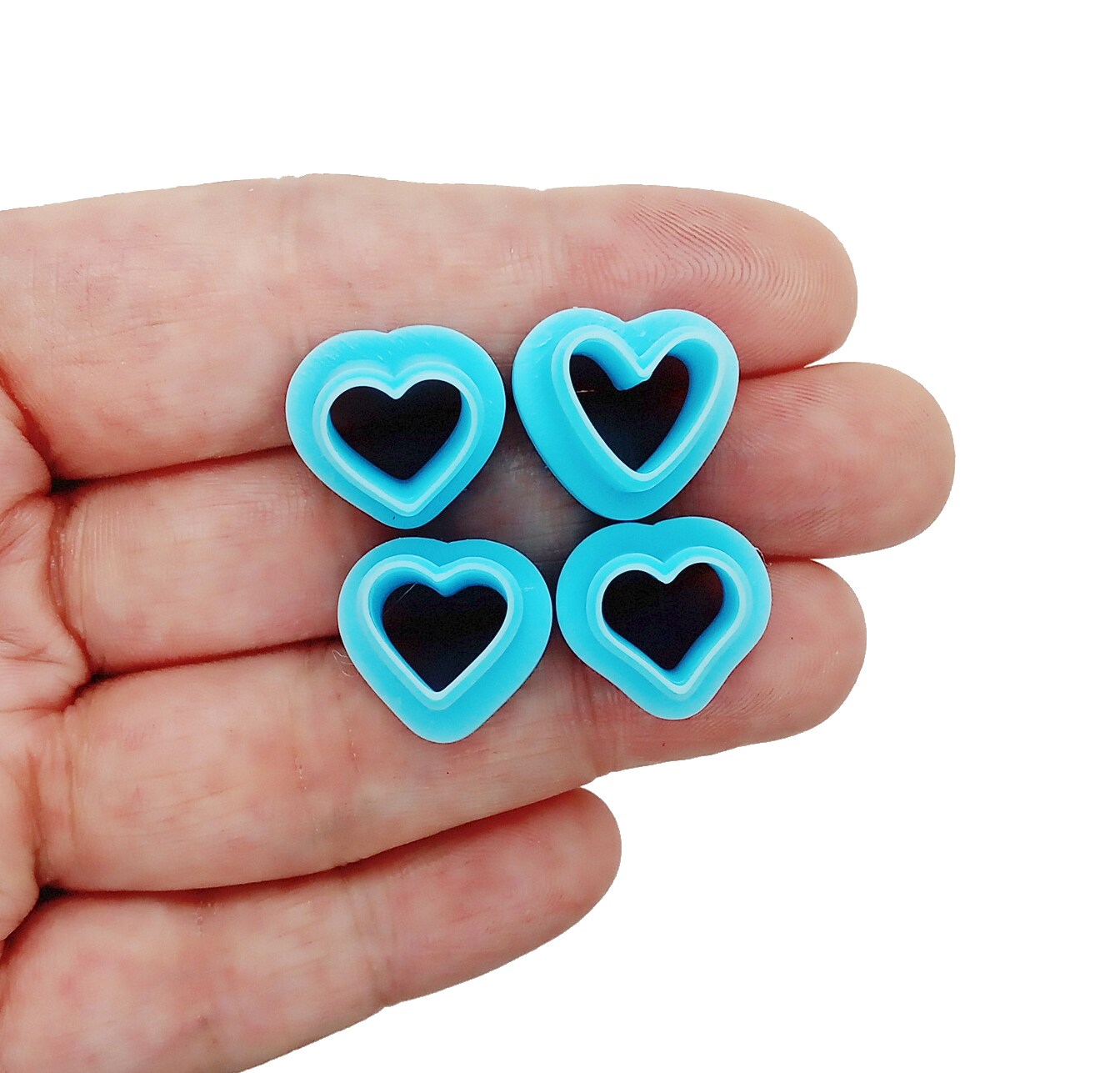 Heart Clay Cutters, 4 Shapes, Choose Mini or Small Size, Adorabilities