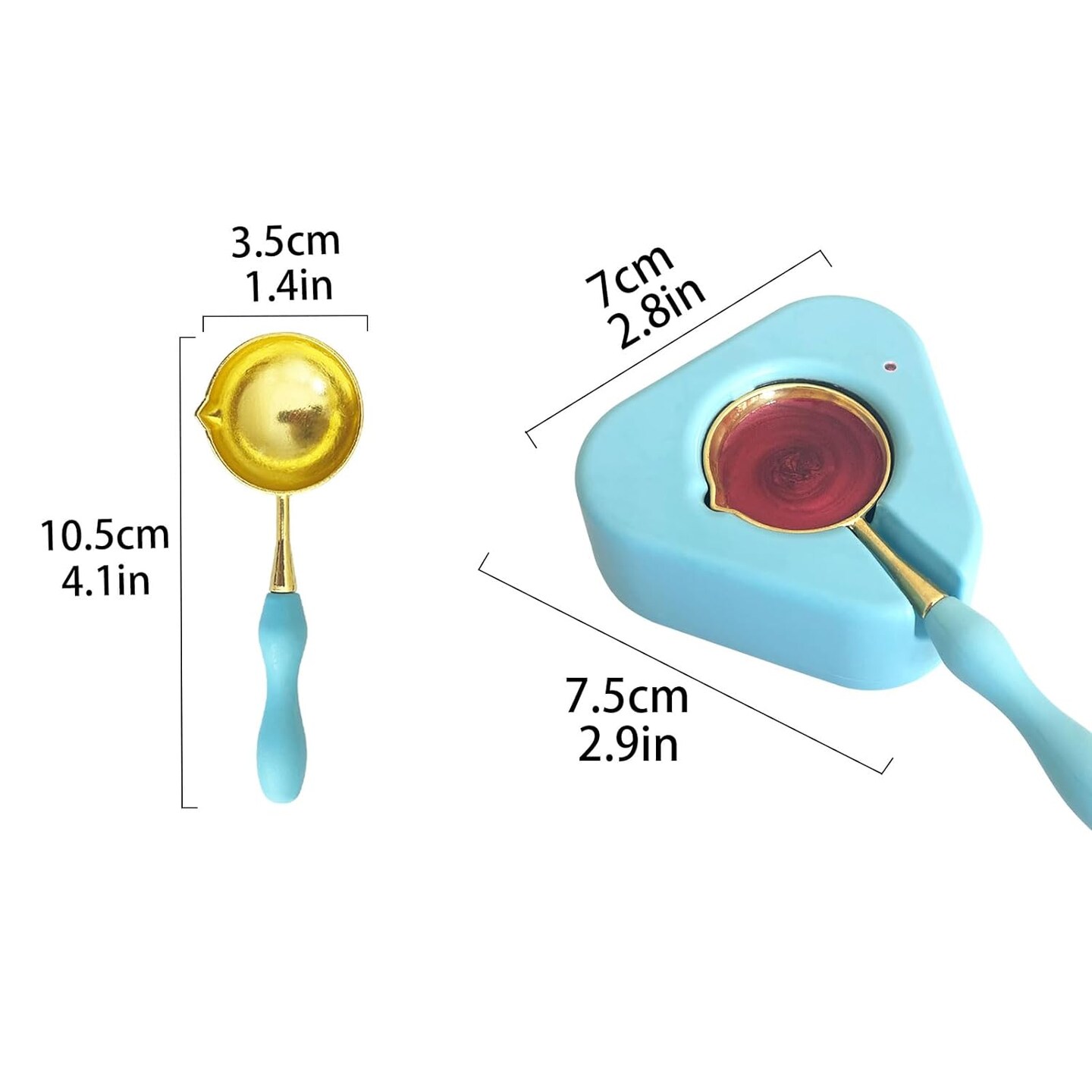 Electric Wax Seal Warmer,Fast Melting Wax Seal Warmer with Spoon for Wax Seal Beads, Wax Seal Melter for Wax Stamp Letter Sealing