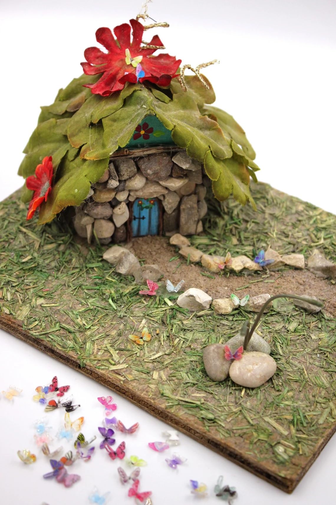 30 Pieces Micro Resin Butterflies, Dollhouse Miniature Tiny Butterflies, Terrarium Fairy Garden Dolls Toy, Mini Micro Landscaping Decoration