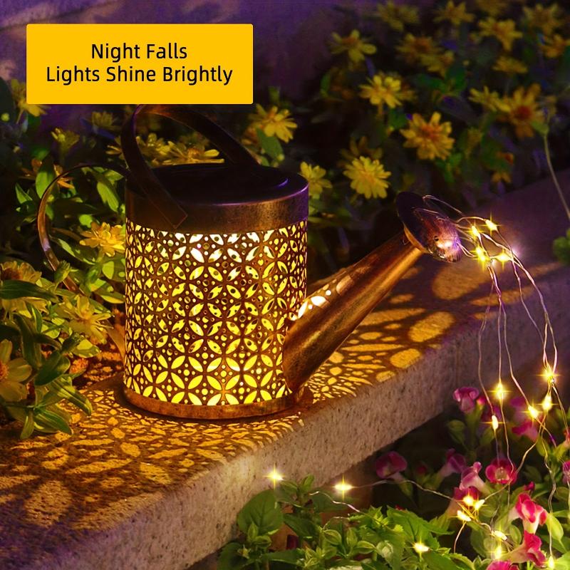 Solar Watering Can Light, Landscape Solar Lights Outdoor Garden Decor, Porch Walkway Lantern for Lawn, Patio, Gardening Gifts