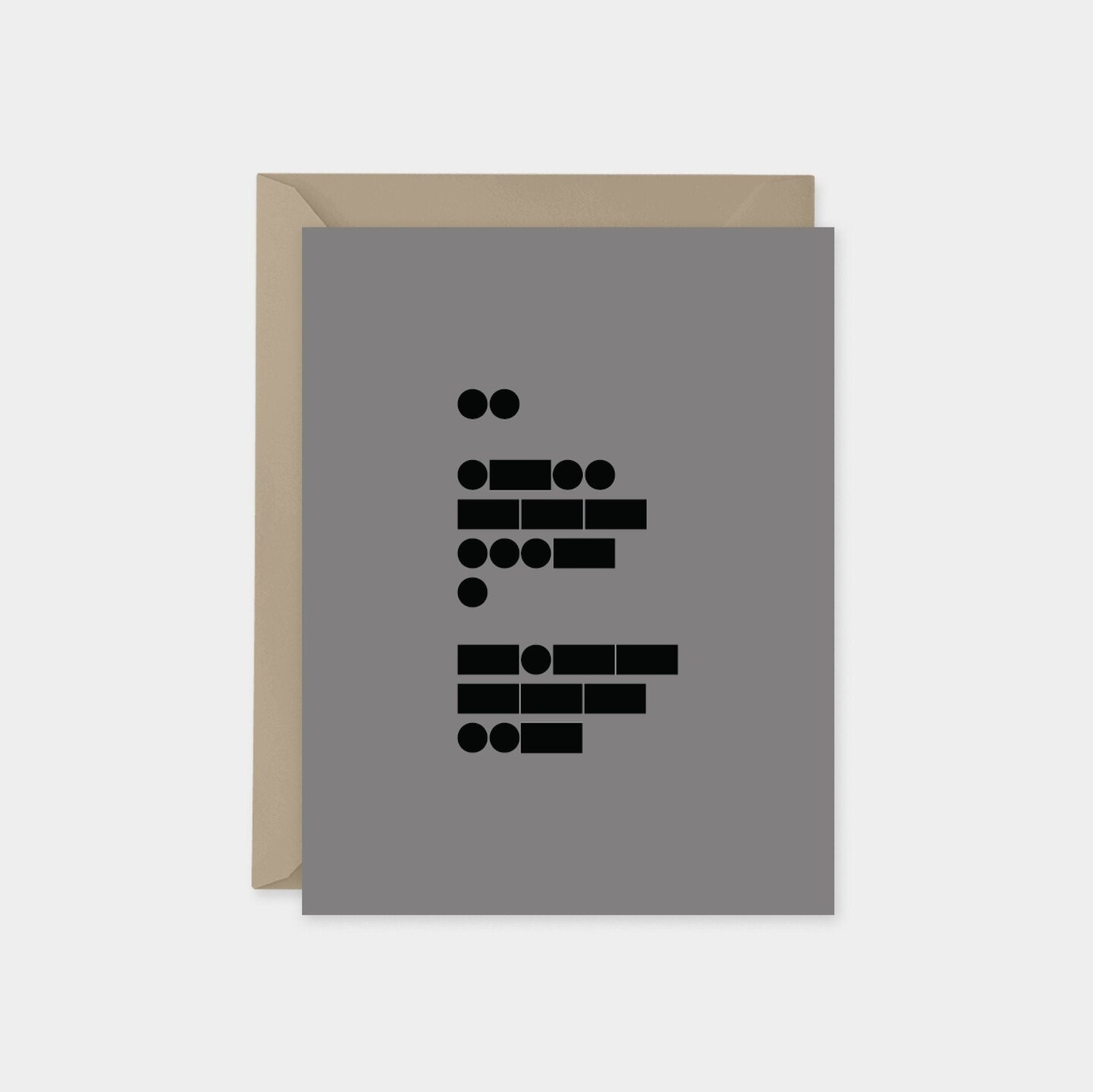 Morse code &#x22;I Love You&#x22; Card No. 4,