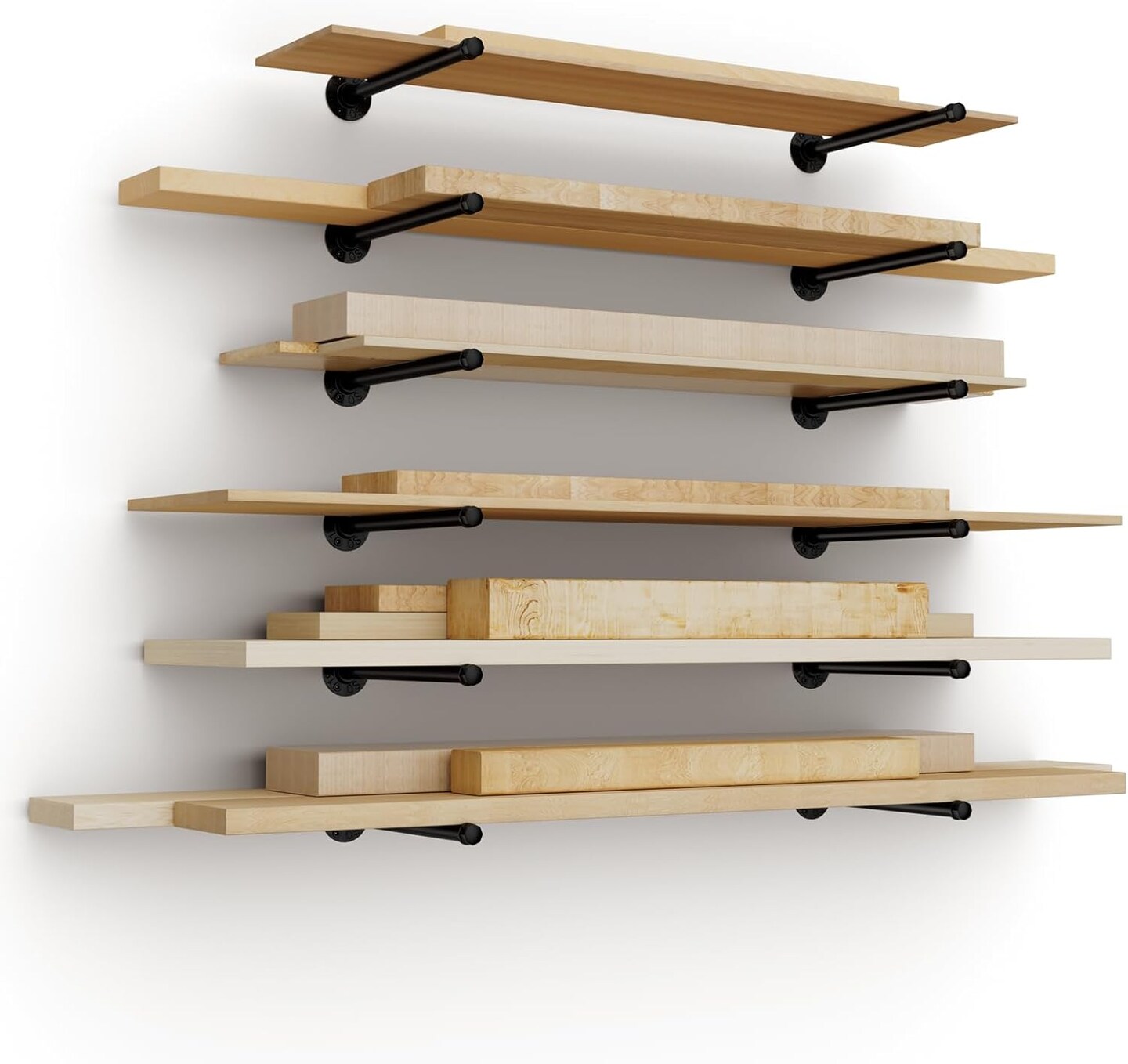 Wall Mount Wood Storage Racks