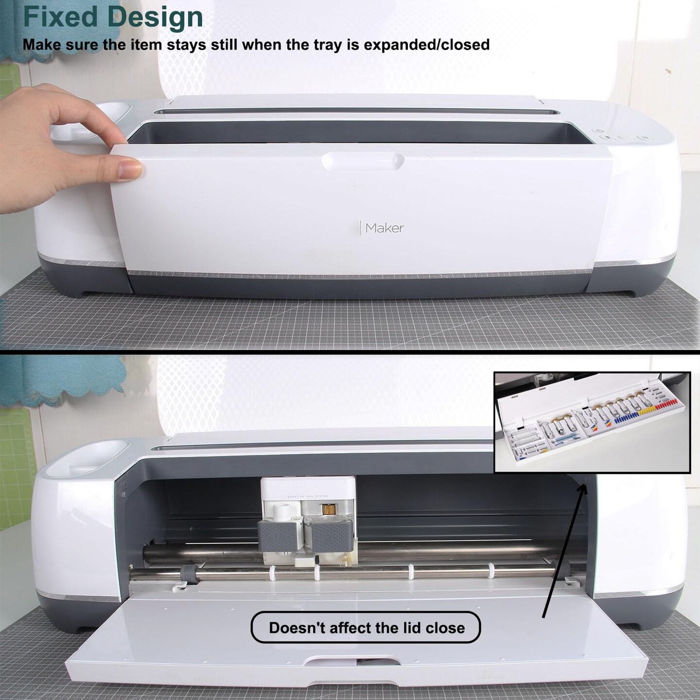 Tool Organizer for Cricut Maker 3 & Maker, Blade Storage Accessories and Supplies for Cutting Blades, Cutting Machine Organization and Storage Tools, Knife and Blade Organizer (Blade Mod)