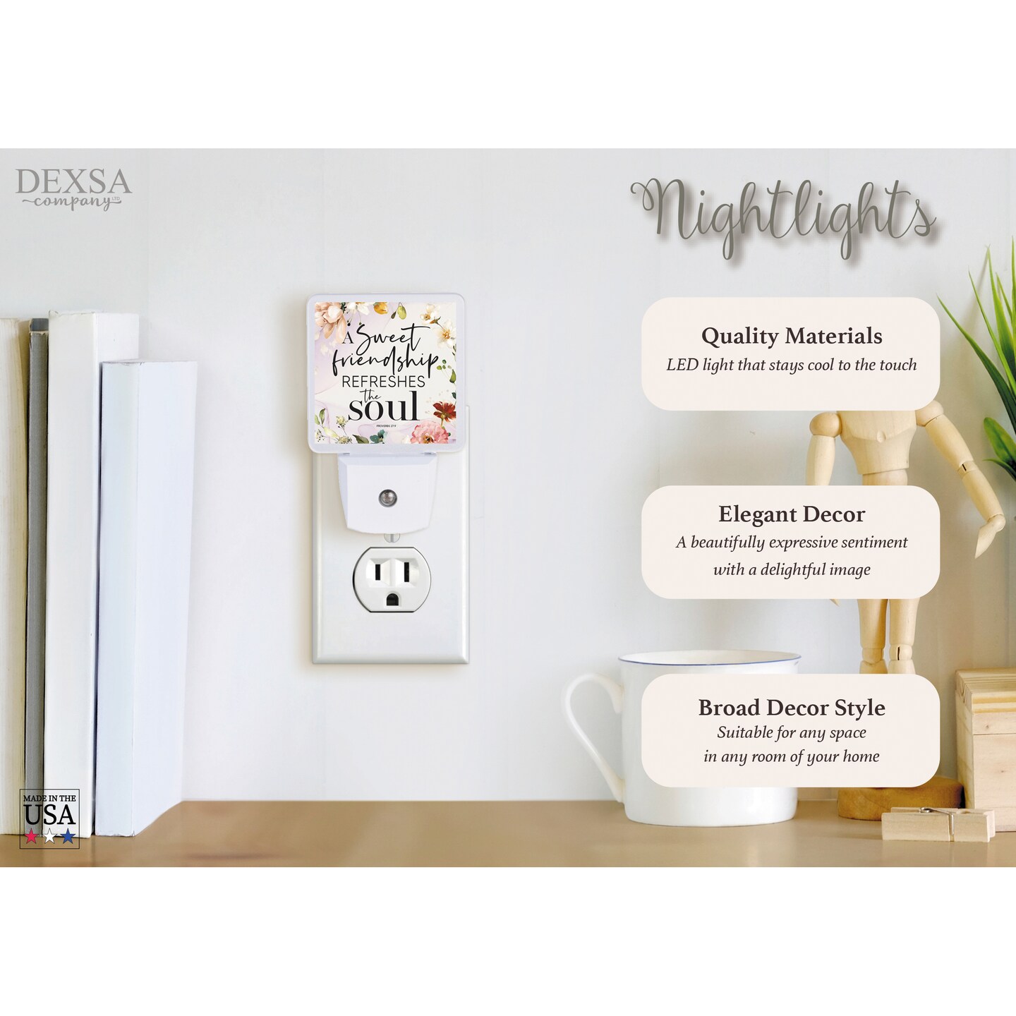 A Sweet Friendship LED NIGHT LIGHT